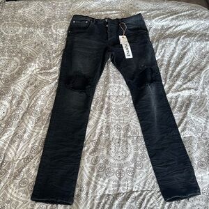 Purple Brand P002 Black Wash Blowout jeans. Size 34